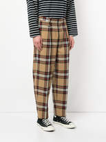 Thumbnail for your product : Monkey Time Plaid High Waist Trousers