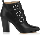 Thumbnail for your product : Jimmy Choo Hutch Black Textured Leather and Patent Ankle Boots