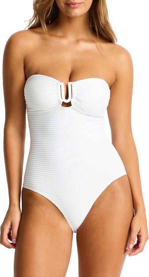Sea Level U-Bar Bandeau One-Piece Swimsuit