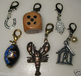 Thumbnail for your product : Anthropologie 1 THE COLLECTORS CHARM Lobster dice Hand Horseshoe egg