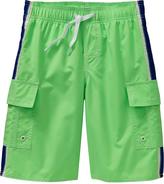 Thumbnail for your product : Old Navy Boys Side-Stripe Cargo Swim Trunks