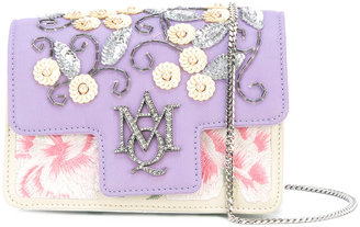 Alexander McQueen Insignia chain satchel - women - Silk/Calf Leather/PVC - One Size