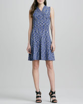 Thumbnail for your product : Ali Ro Space-Dye Knit Fit-and-Flare Dress