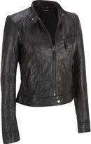 Thumbnail for your product : Wilsons Leather Womens Stand-Collar 3-Pocket Scuba Jacket