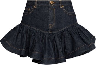 Zimmermann Two-tone Silk Tranquillity Mini Skirt - ShopStyle