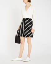 Thumbnail for your product : Maje Rolim crepe and woven dress