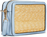 Thumbnail for your product : Emilio Pucci Logo-embroidered Straw And Leather Shoulder Bag