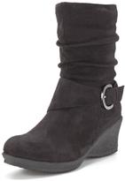 Thumbnail for your product : Shoebox Shoe Box Aimee Imi Suede Casual Wedge Boots Black