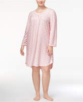 Thumbnail for your product : Miss Elaine Plus Size Knit Lace-Trim Nightgown