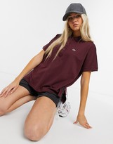 Thumbnail for your product : Lacoste oversized polo shirt in maroon