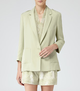 Thumbnail for your product : Reiss Cleopatra RELAXED JACKET FAINT MOSS