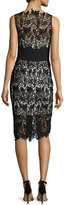 Thumbnail for your product : Shoshanna Sleeveless Lace Cocktail Dress, Jet