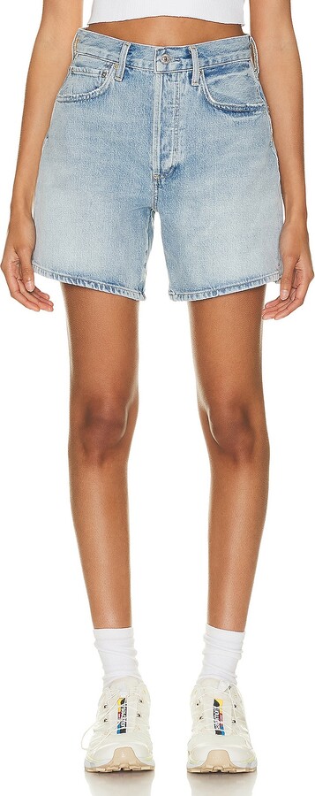 Citizens of Humanity Marlow Long Vintage Short in Denim-Light