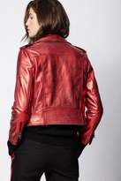 Thumbnail for your product : Zadig & Voltaire Voltaire Lenni Cuir Metal Jacket