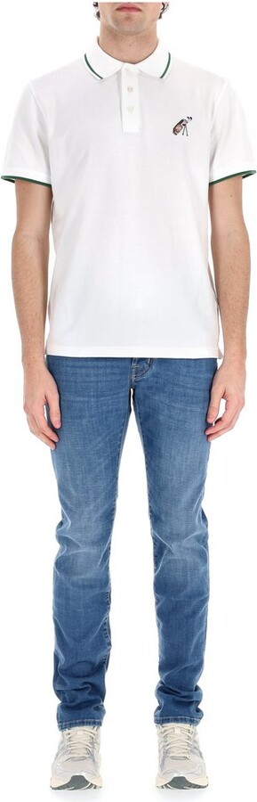 Jacob Cohen Golf-Embroidered Short-Sleeved Polo Shirt