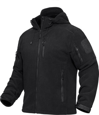 MAGCOMSEN Men's Outdoor Fleece Jackets Winter Mens Hoodies Zip Up Winter  Jackets for Men Tactical Jacket with Multi Pockets Work Jacket Navy Blue -  ShopStyle