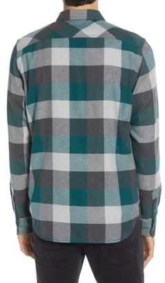 Vans Box Tailored Fit Buffalo Check Button-Up Flannel Shirt