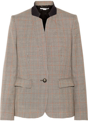 Stella McCartney Fleur Princes Of Wales Checked Wool Blazer - Beige