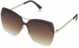 Rocawear R3308 Rectangular Square Rimless UV Protective Metal Sunglasses | Wear All-Year | A Groovy Gift 65 mm
