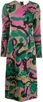 Thumbnail for your product : La DoubleJ Tinder abstract print midi dress