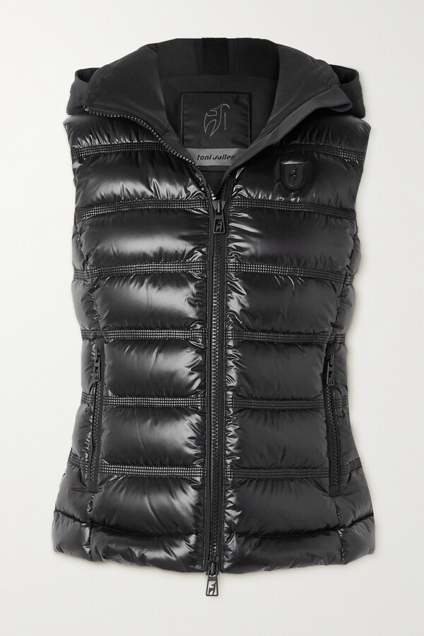Toni Sailer Tilda Hooded Quilted Glossed-ripstop Gilet Black