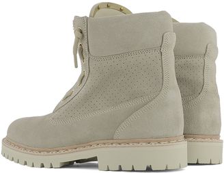 Balmain Beige Suede Ankle Boots
