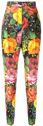 Dolce & Gabbana Floral Printed Cropped Trousers