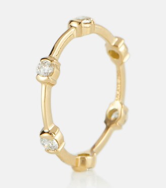 Melissa Kaye Zea 18kt gold ring with diamonds