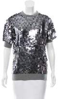 Thumbnail for your product : Adam Embellished Short Sleeve Top w/ Tags