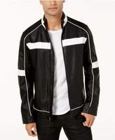 Thumbnail for your product : INC International Concepts Men's Colorblocked Faux Leather Racer Jacket, Created for Macy's