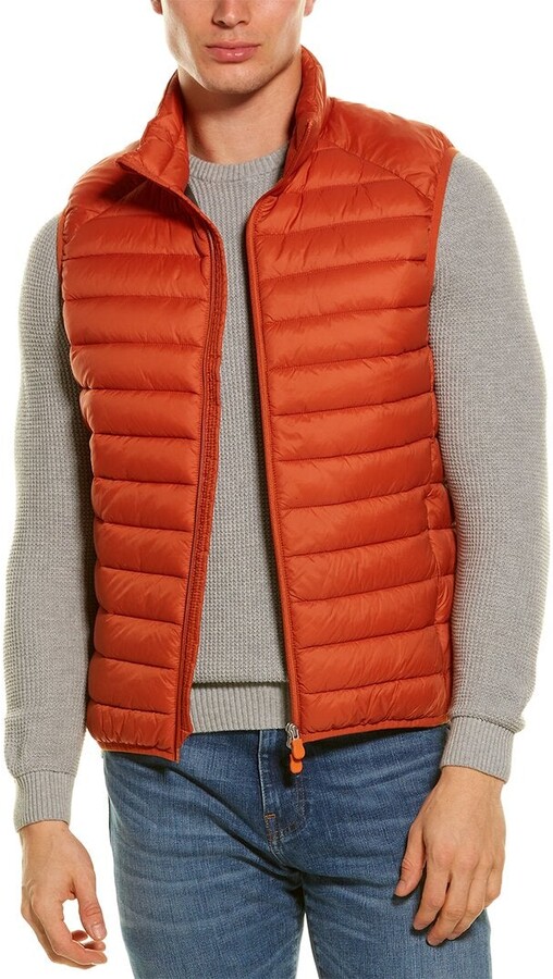 Orange Quilted Vest | Shop the world's largest collection of fashion |  ShopStyle