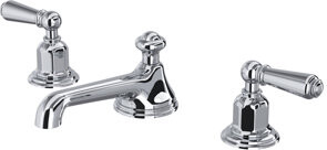 Perrin & Rowe Edwardian Widespread Lavatory Faucet With Low Spout