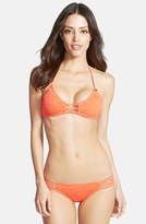 Thumbnail for your product : O'Neill Smocked Strappy Bikini Bottoms
