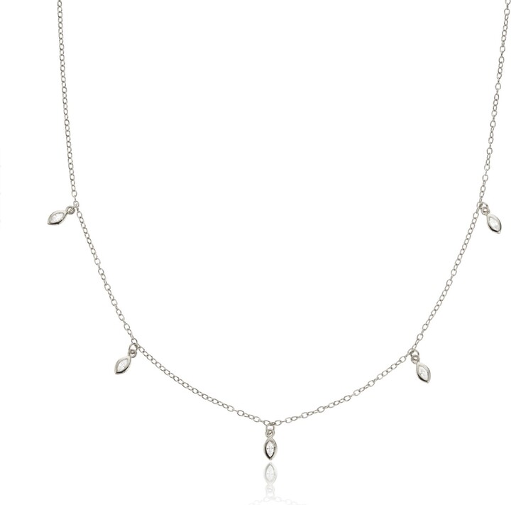 Sterling Silver Single Pearl Pendant Necklace | Lily & Roo | Wolf & Badger