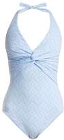 Thumbnail for your product : Melissa Odabash Zanzibar Twist Knot Swimsuit - Womens - Blue Print