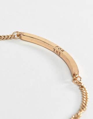 WFTW Chain ID Bracelet In Gold
