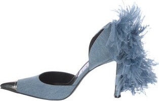 Area x Sergio Rossi Denim D'Orsay Pumps