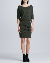 Thumbnail for your product : Nicole Miller Artelier 3/4-Sleeve Ponte Blouson Dress