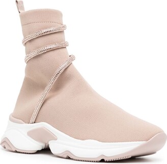 Rene Caovilla Wraparound-Strap Sock Sneakers