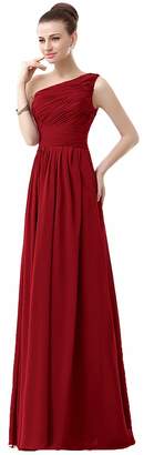 MaliaDress Women Long One Shoulder Evening Bridesmaid Dress Prom Gown M143LF US