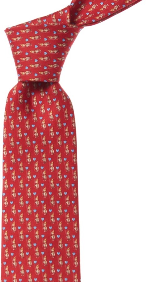 ferragamo red tie