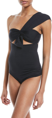 Marysia one shoulder swimsuit Clearance