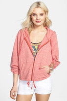 Thumbnail for your product : BP Bloused Sleeve Front Zip Hoodie (Juniors)