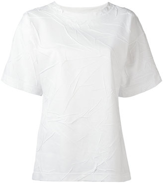 Jil Sander wrinkle effect blouse - women - Cotton/Polyester - 42
