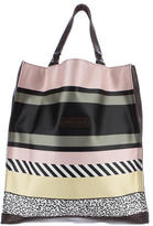Thumbnail for your product : Longchamp Satin Patterned Satchel