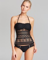 Thumbnail for your product : Robin Piccone Penelope Crochet Tankini Top