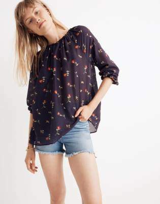 daylily pintuck dress in sweet blossoms