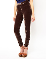 Thumbnail for your product : Winter Kate Velvet Skinny Trousers