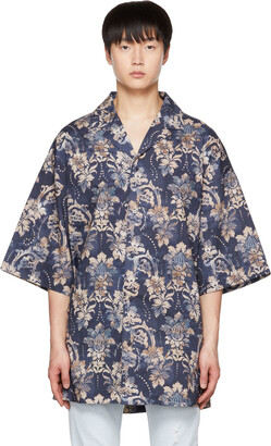 Versace Jeans Couture Navy Tapestry Couture Shirt
