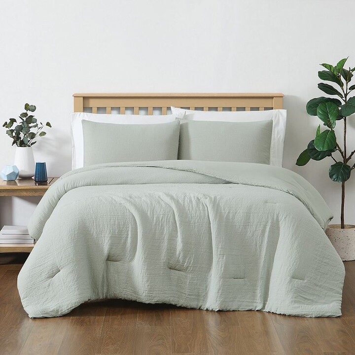 Truly Soft Cozy Faux Gauze Comforter Set